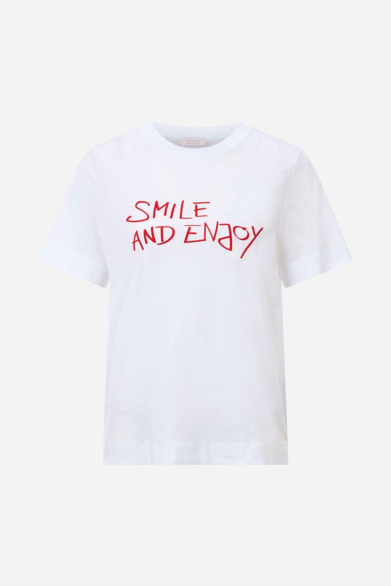 T-Shirt mit rotem Slogan-Rich & Royal