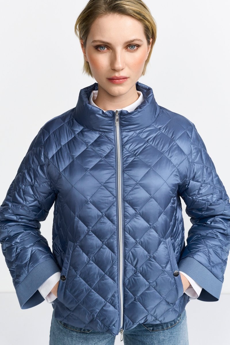 Steppjacke mit Rautensteppmuster-Rich & Royal