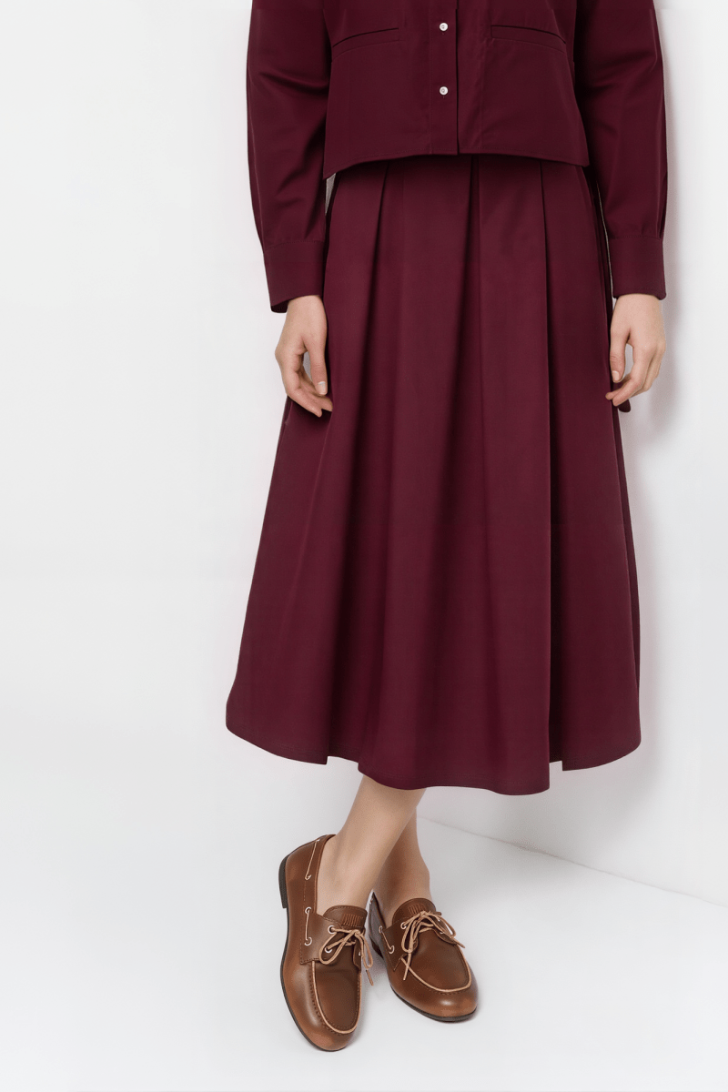 A-Linien-Faltenrock-Rich & Royal