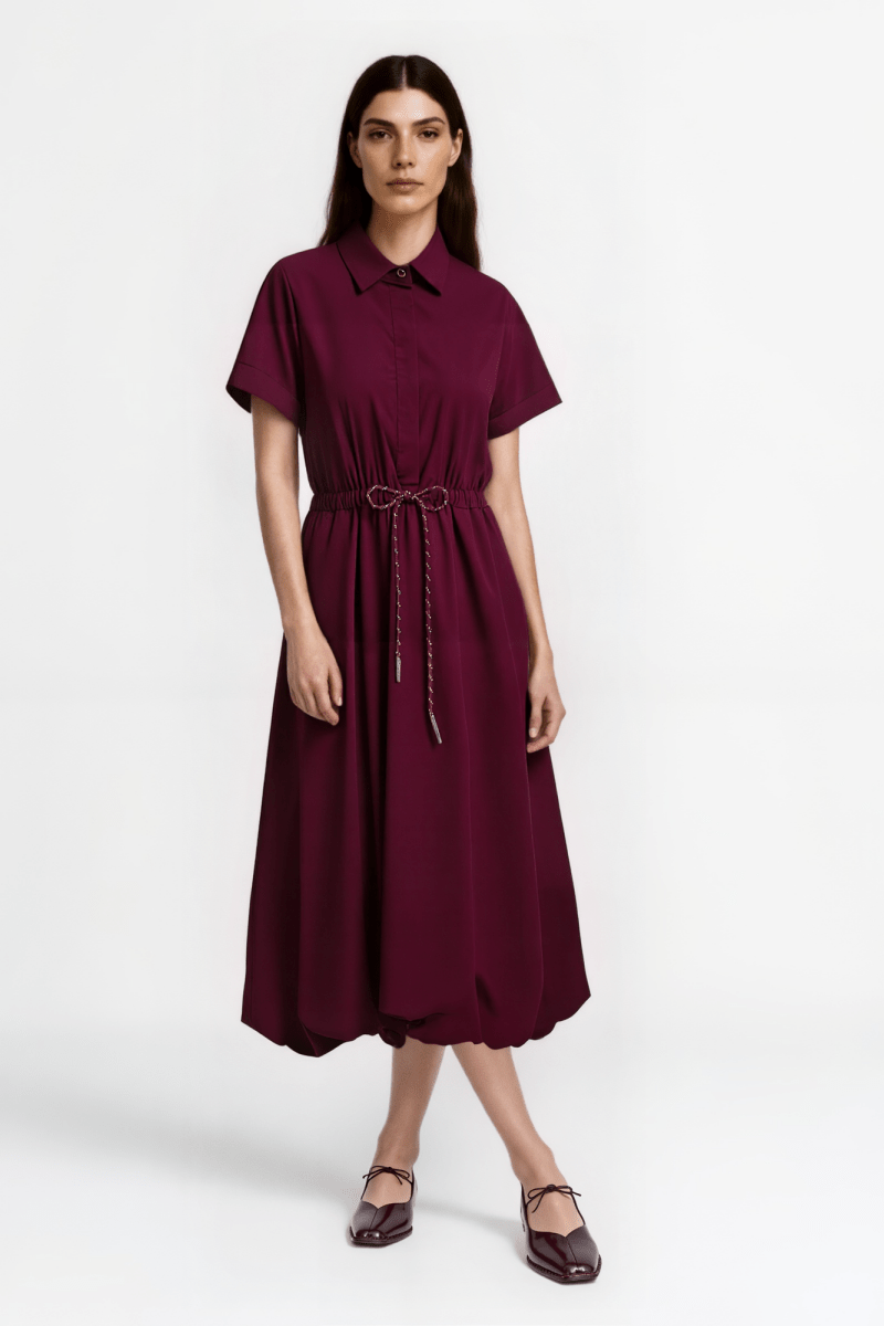 Hemdblusenkleid mit Kurzarm-Rich & Royal