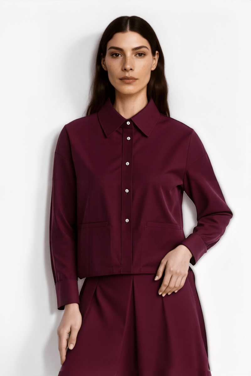 Bluse mit klassischem Hemdkragen-Rich & Royal