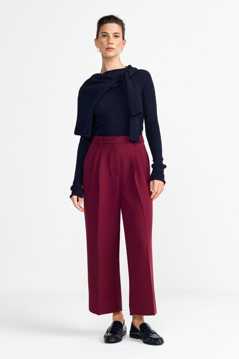 Stoffhose mit hohem Bund-Rich & Royal