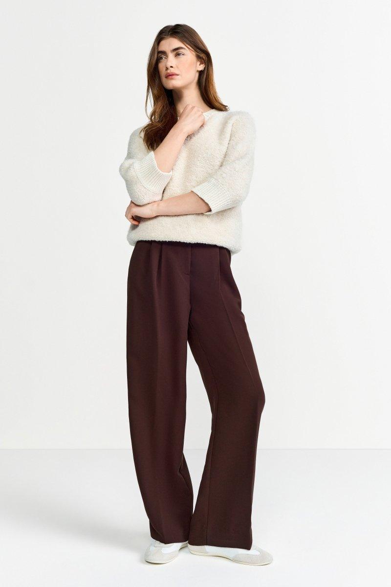 Bouclé-Pullover mit Halbarm-Rich & Royal