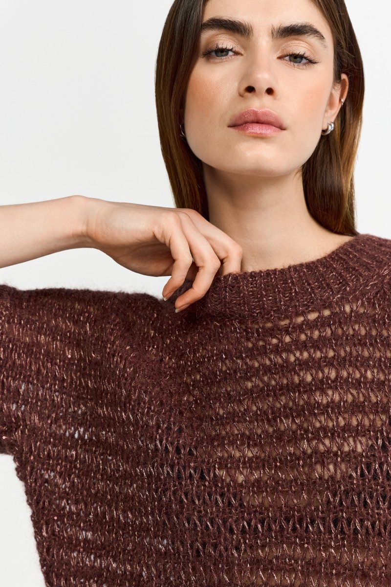 Strick-Shirt mit Glitzer-Rich & Royal