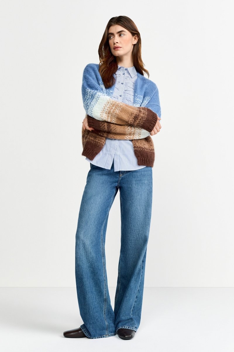 Strickjacke mit Farbverlauf-Rich & Royal