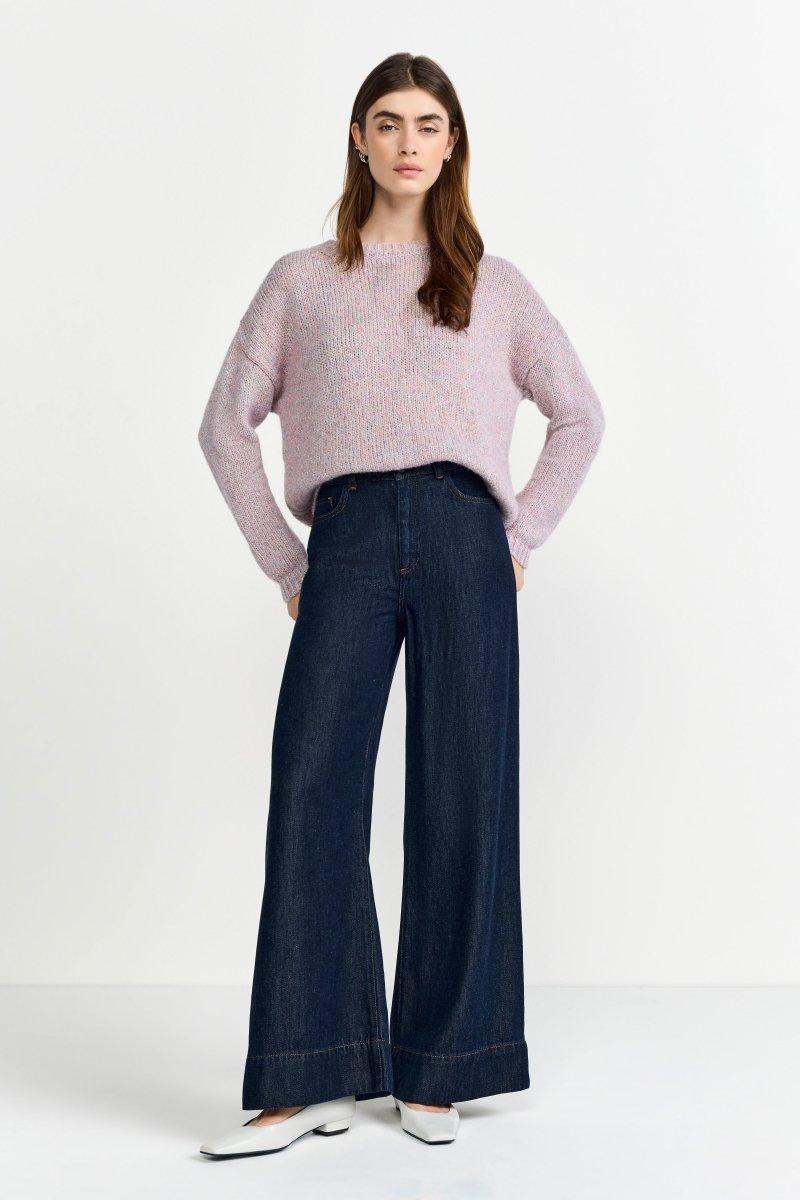 Melange-Strickpullover-Rich & Royal