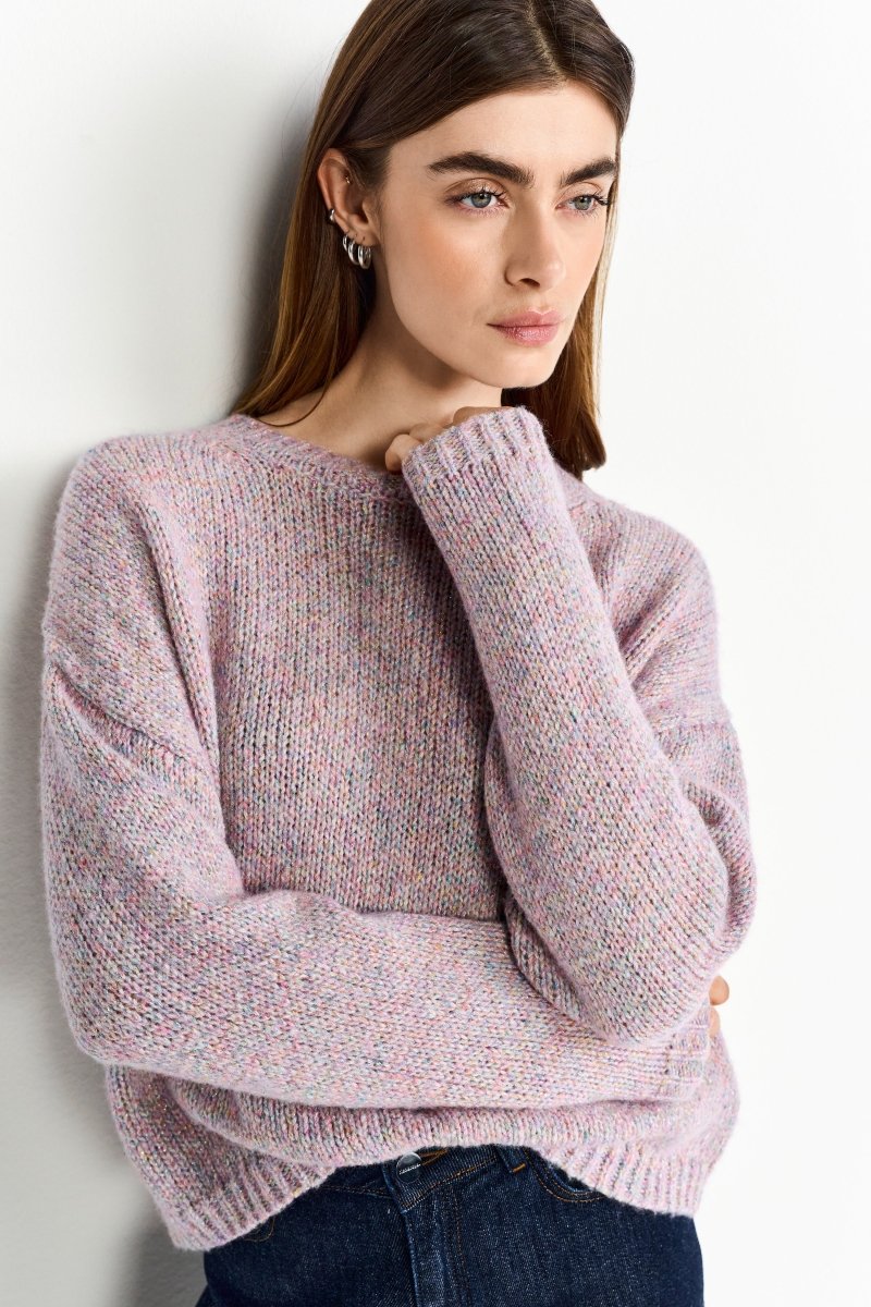 Melange-Strickpullover-Rich & Royal