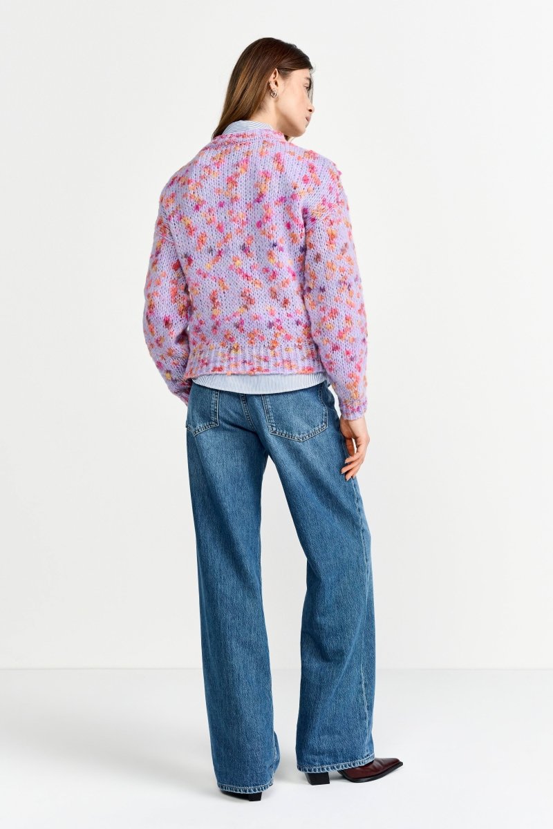 Bunter Bouclé-Strickpullover-Rich & Royal