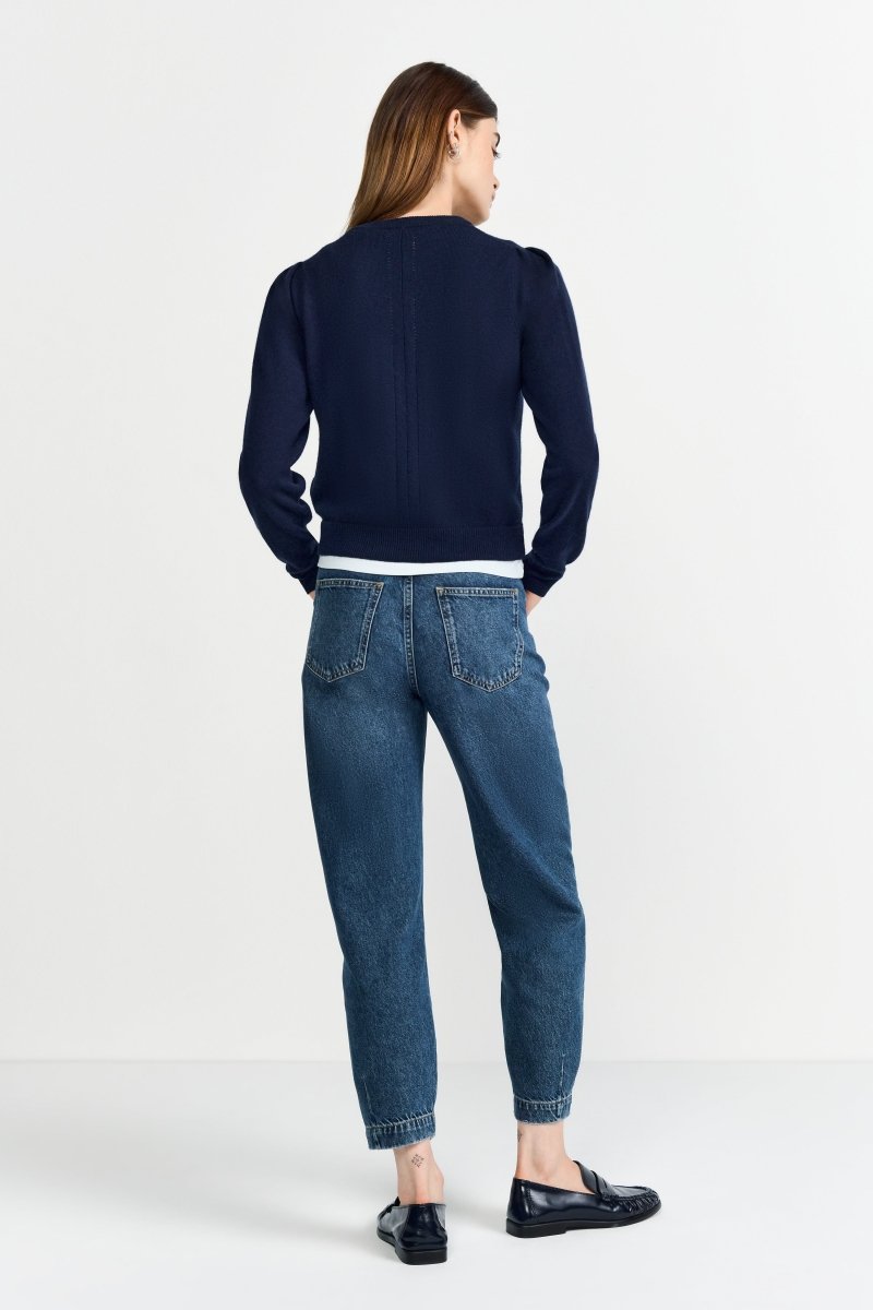 Kaschmircardigan mit Puffärmeln-Rich & Royal