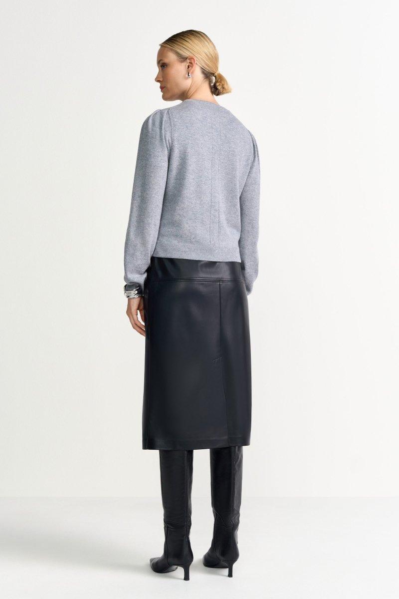 Kaschmircardigan mit Puffärmeln-Rich & Royal