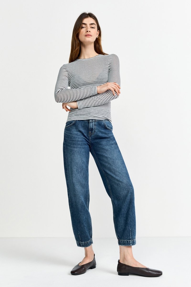 Longsleeve mit Glitzerfäden-Rich & Royal