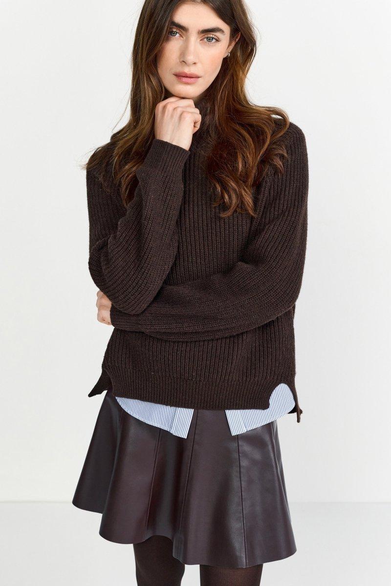 Minirock in Lederoptik-Rich & Royal