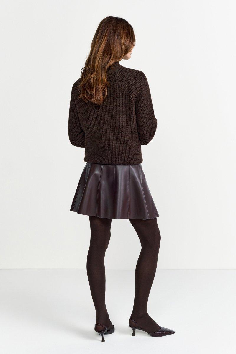 Minirock in Lederoptik-Rich & Royal