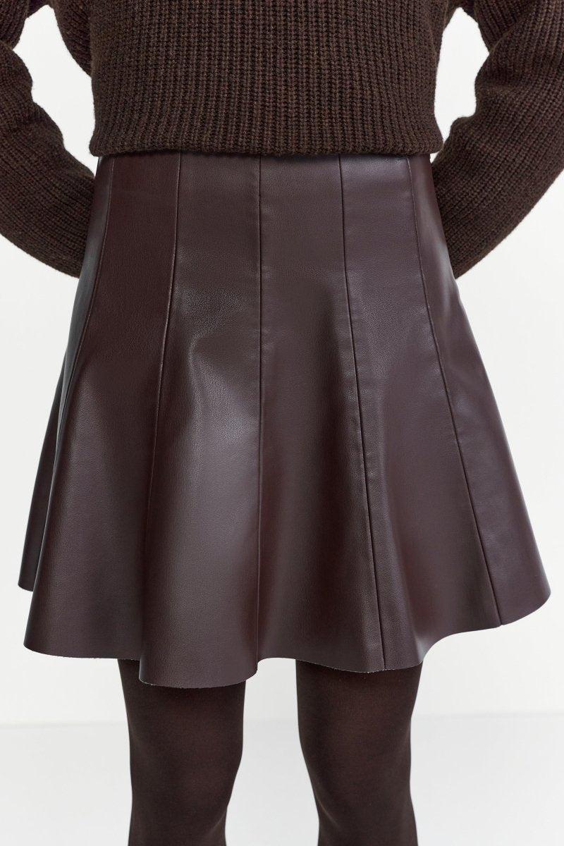 Minirock in Lederoptik-Rich & Royal