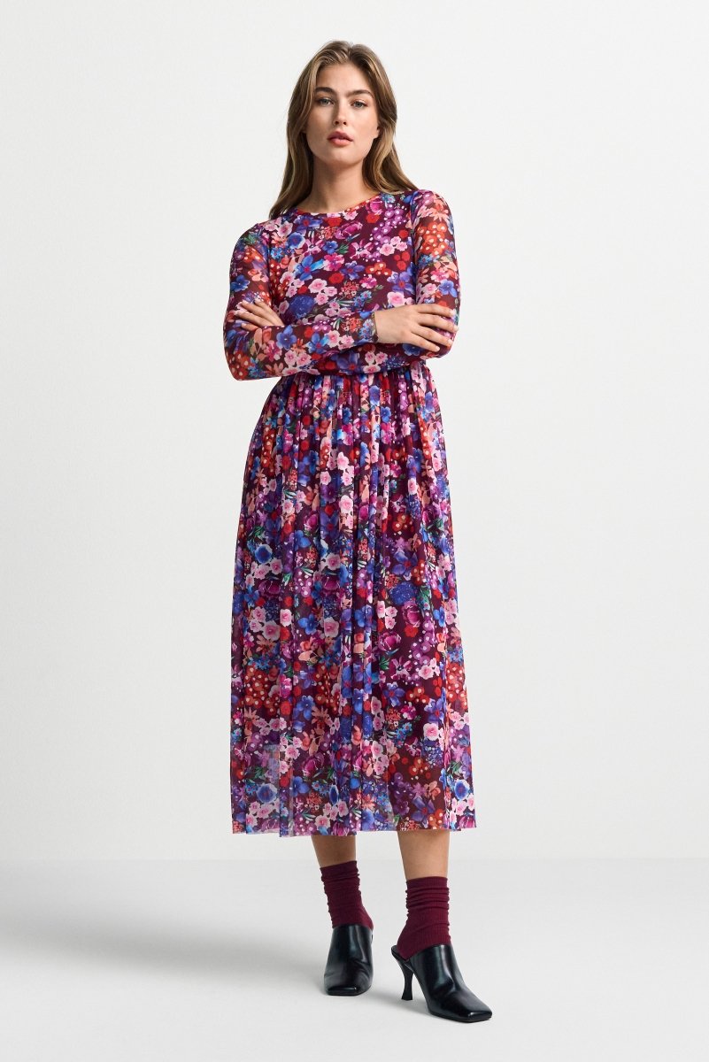 Maxikleid mit Blumenprint-Rich & Royal