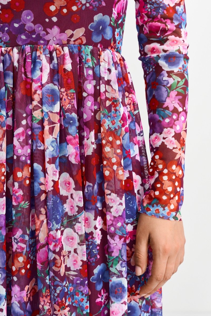 Maxikleid mit Blumenprint-Rich & Royal