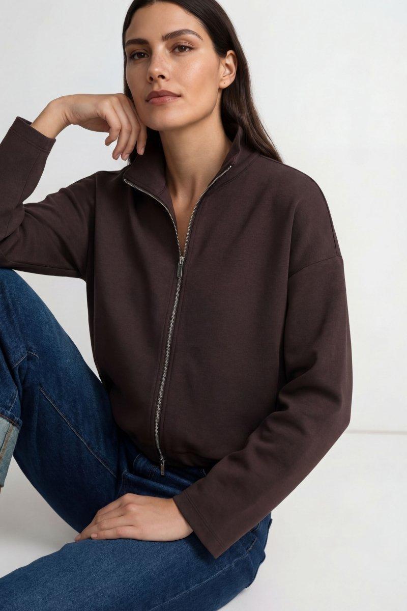 Sweatjacke mit Tunnelzug-Rich & Royal