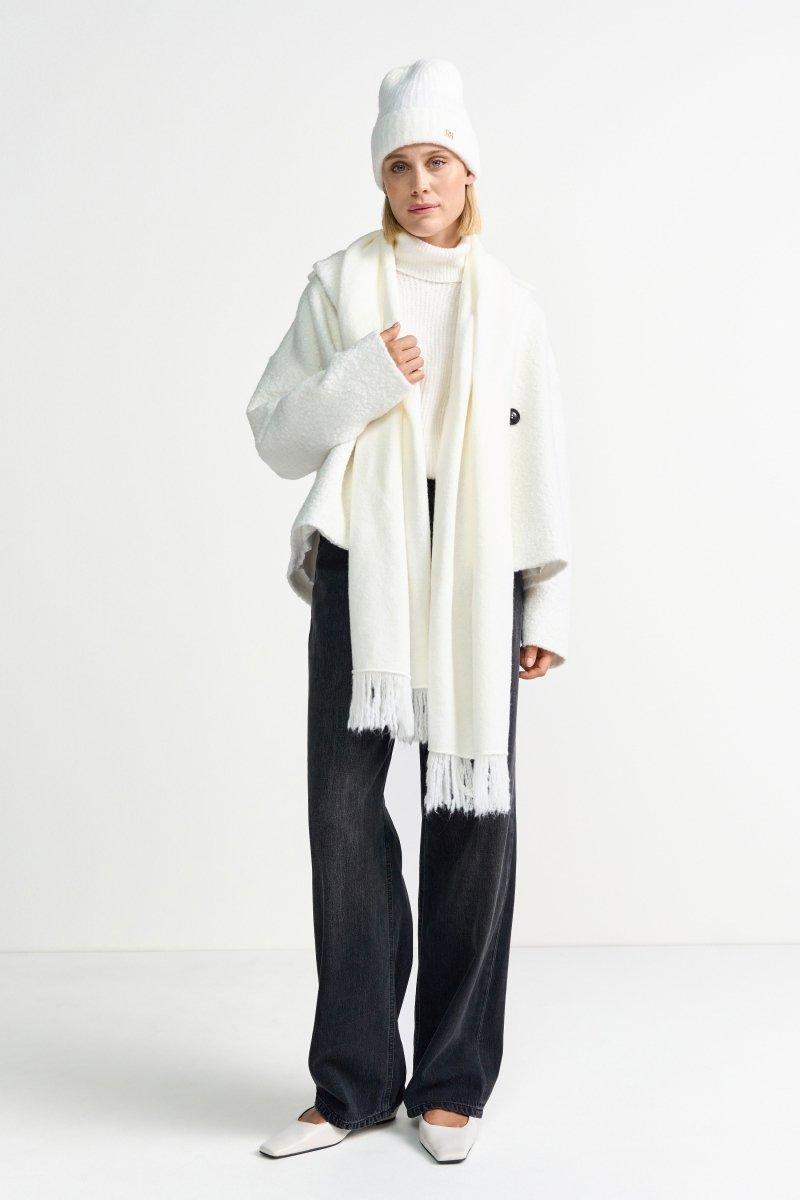 Wollschal mit Fransen-Rich & Royal