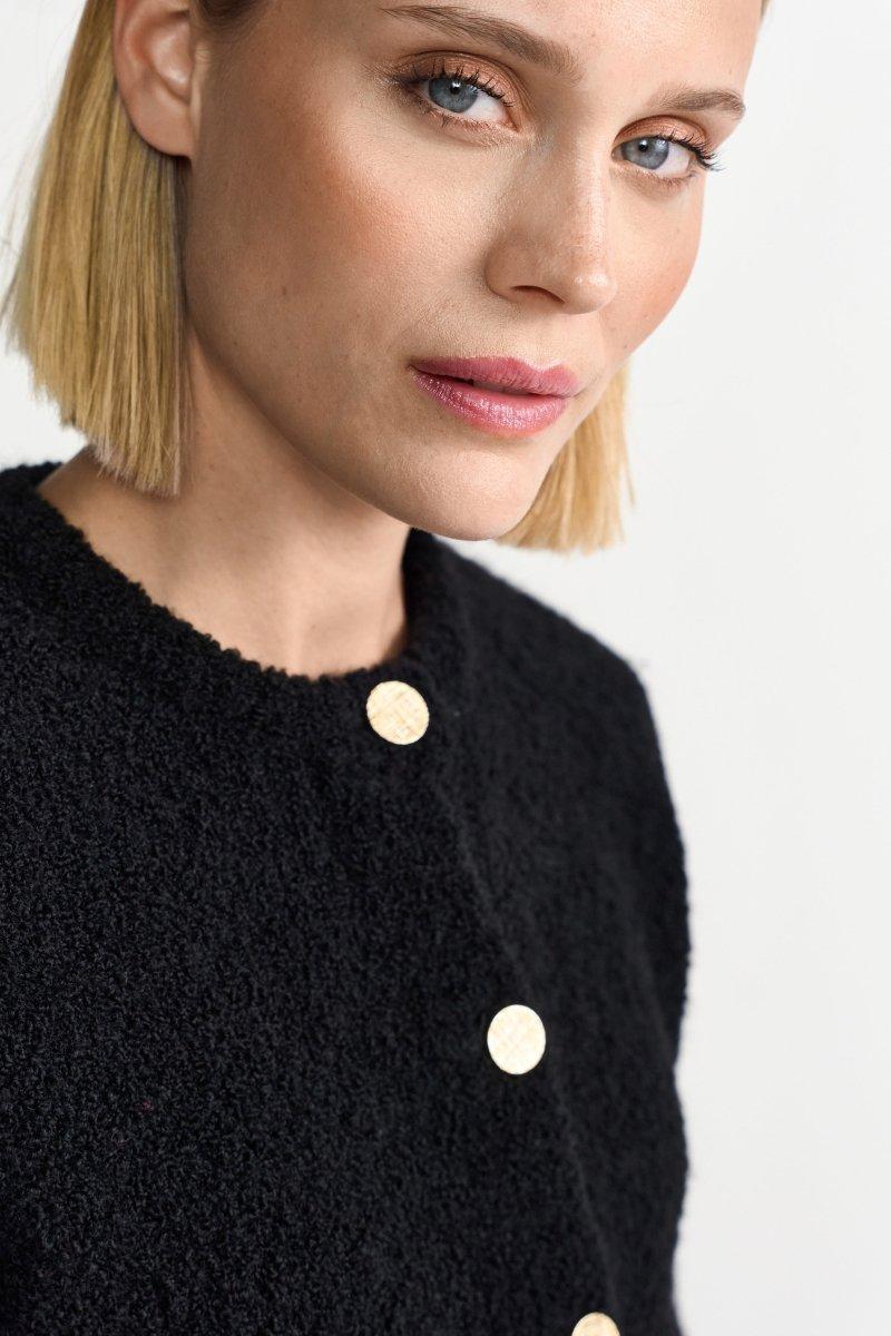 Kurze Strickjacke mit Knöpfen-Rich & Royal