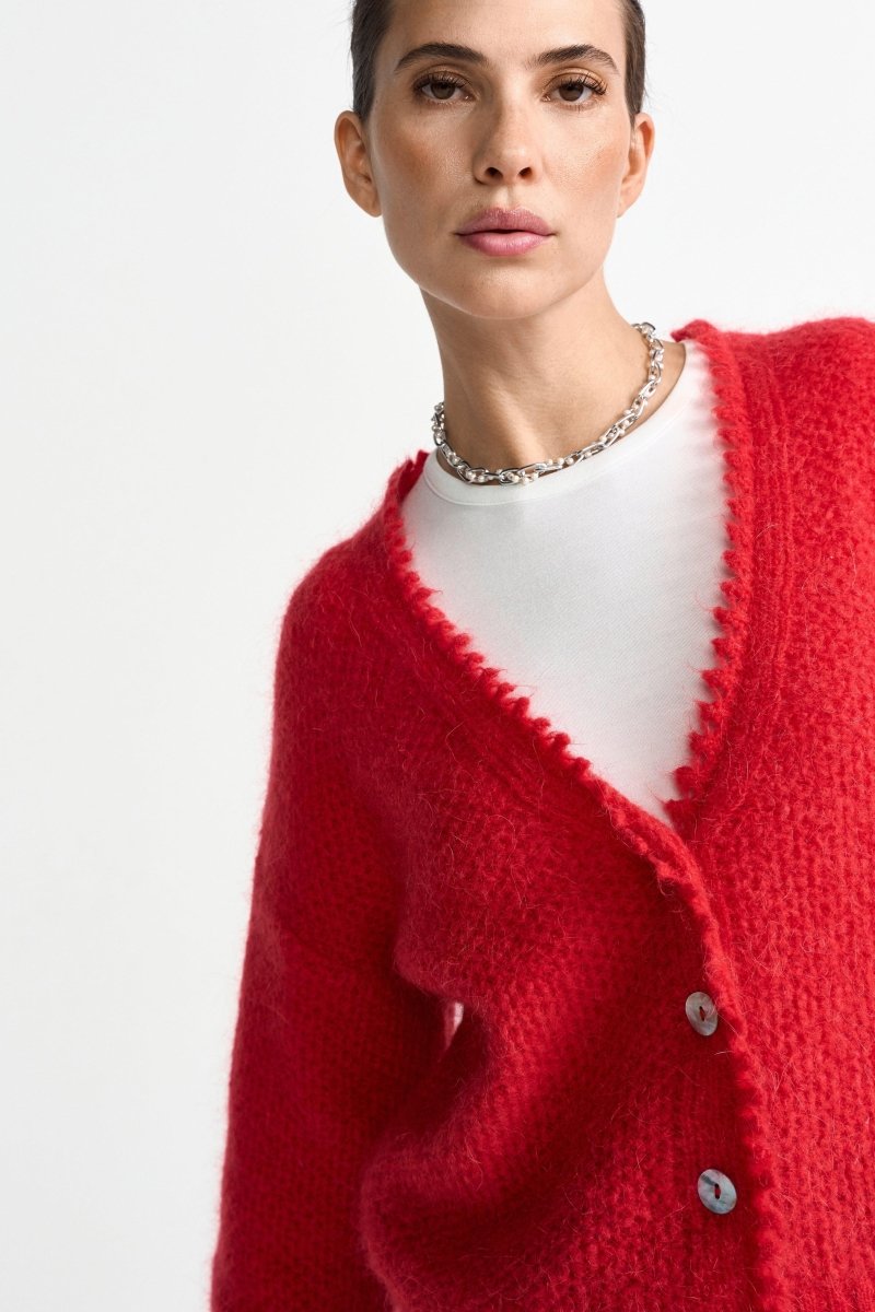 Wollcardigan mit Perlmuttknöpfen-Rich & Royal