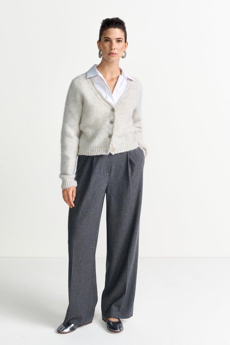 Wollcardigan mit Perlmuttknöpfen-Rich & Royal