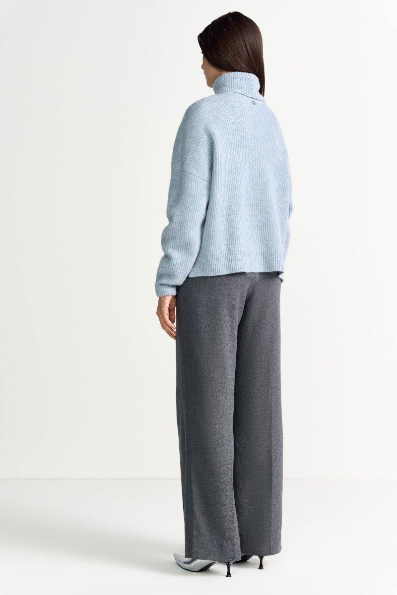 Oversize-Strickpullover mit Rollkragen-Rich & Royal