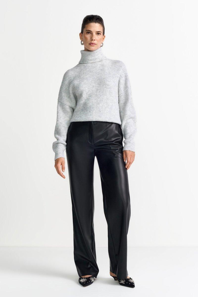 Oversize-Strickpullover mit Rollkragen-Rich & Royal