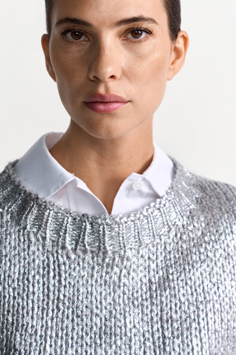 Metallic-Strickpullover-Rich & Royal
