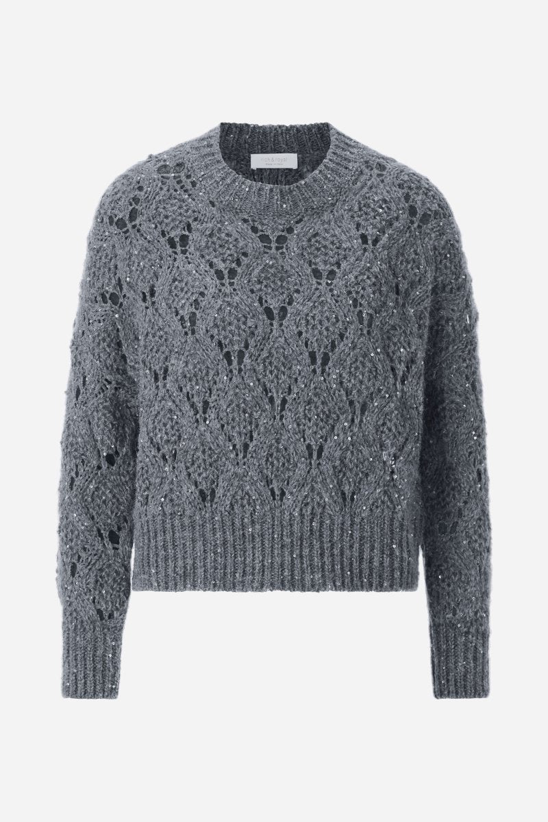 ajour sequince pullover - Look-Rich & Royal