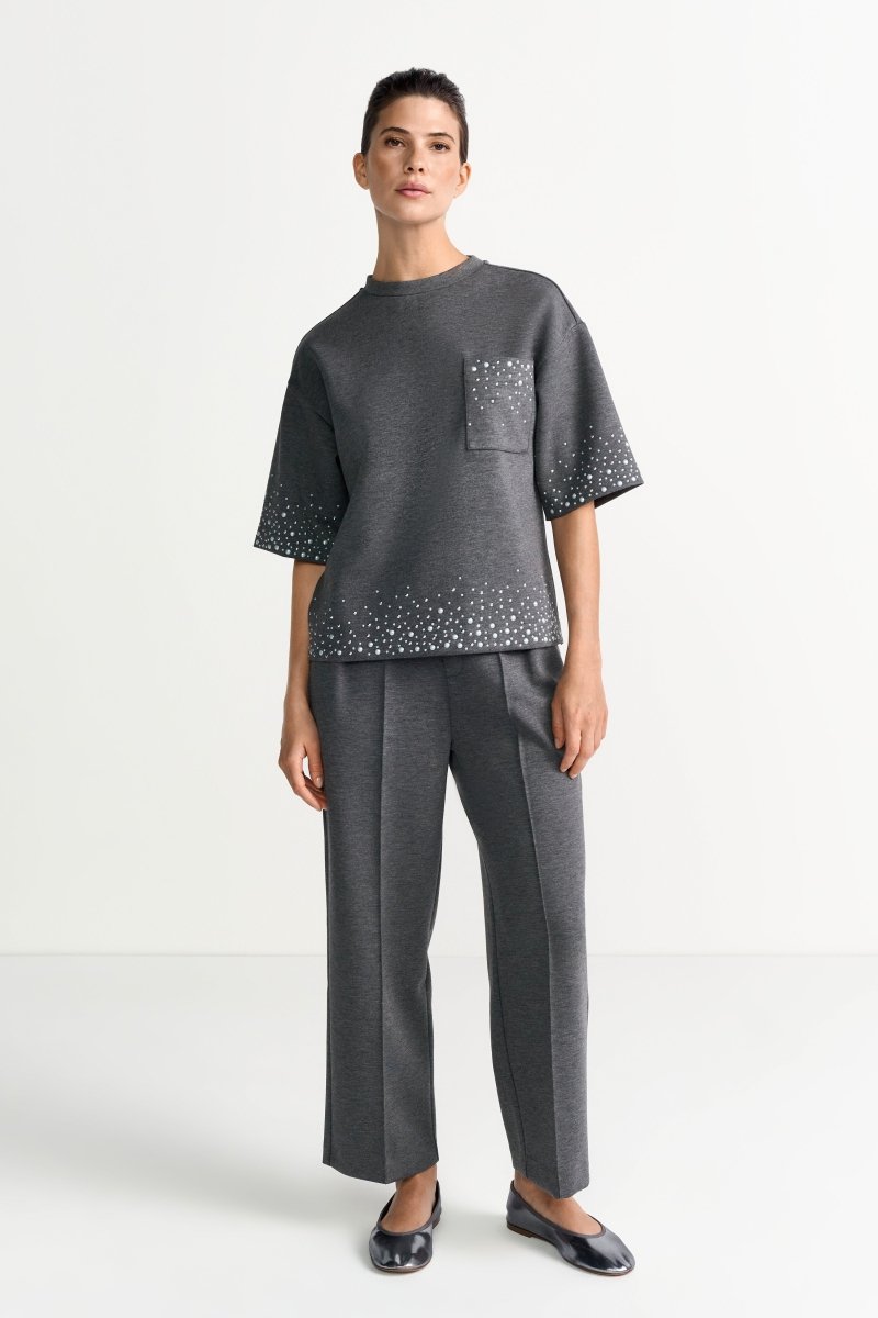 T-Shirt mit Perlen-Rich & Royal