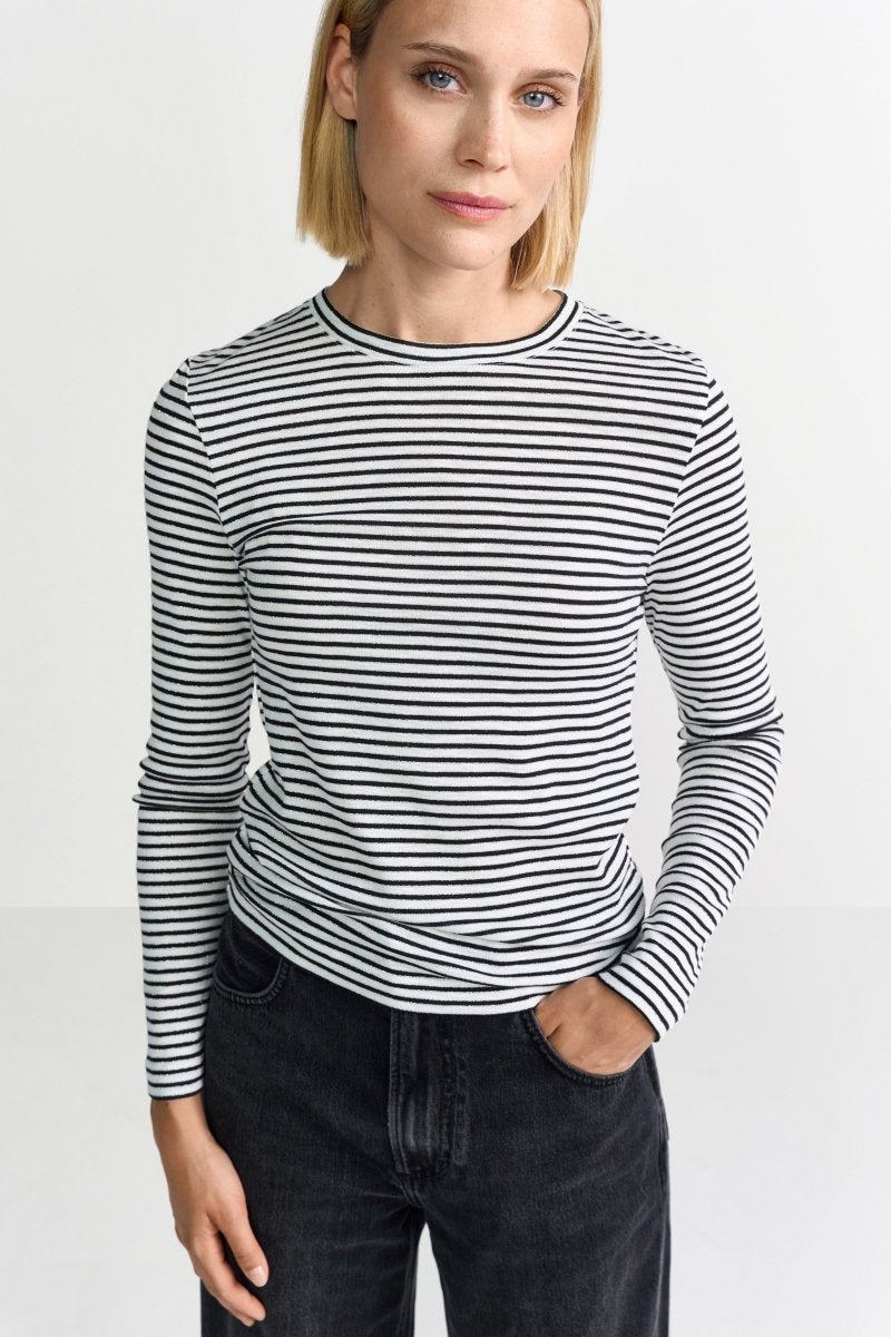 Gestreiftes Langarmshirt-Rich & Royal