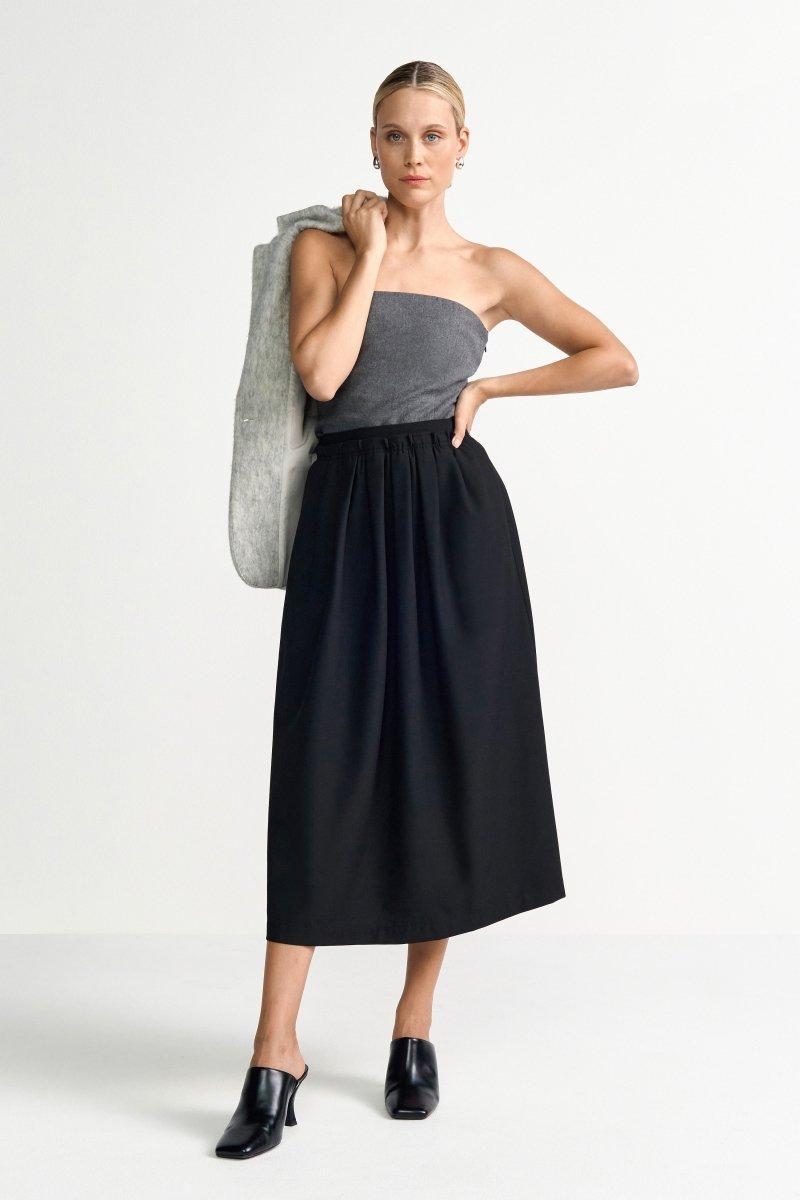 Midirock mit Falten-Rich & Royal