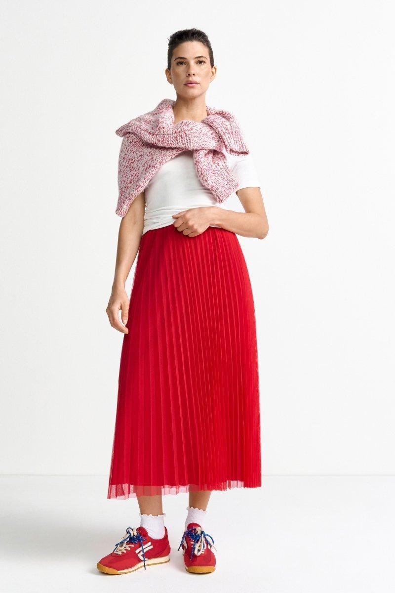 tulle plissee skirt - Look-Rich & Royal