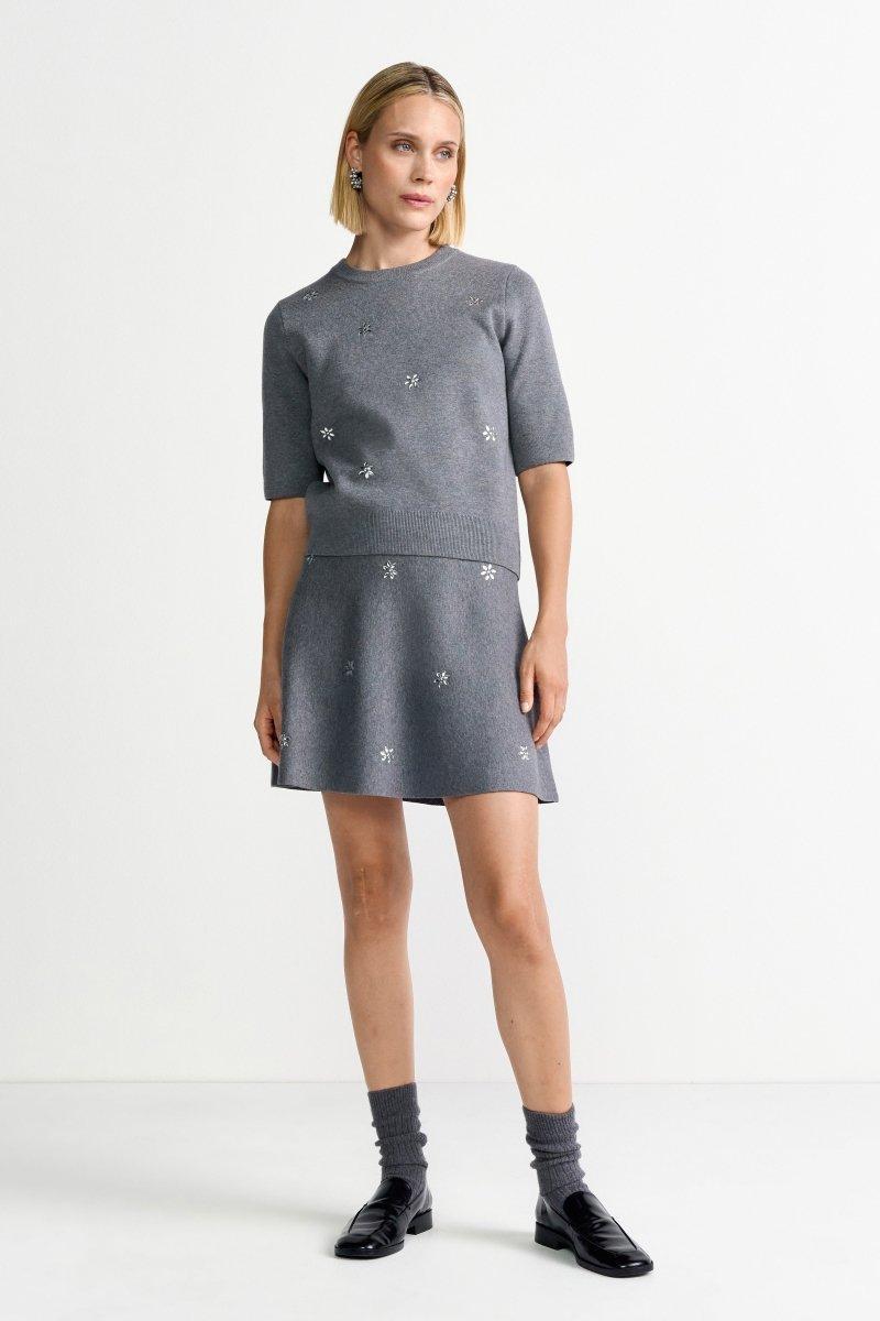 Minirock mit Glitzersteinen-Rich & Royal