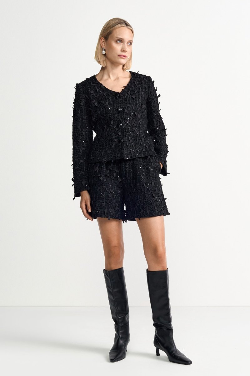 Shorts mit Pailletten-Rich & Royal