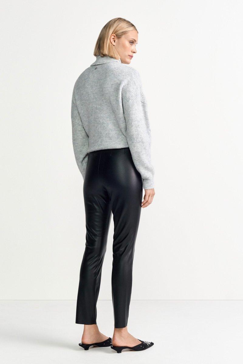 Slimfit-Hose in Lederoptik-Rich & Royal