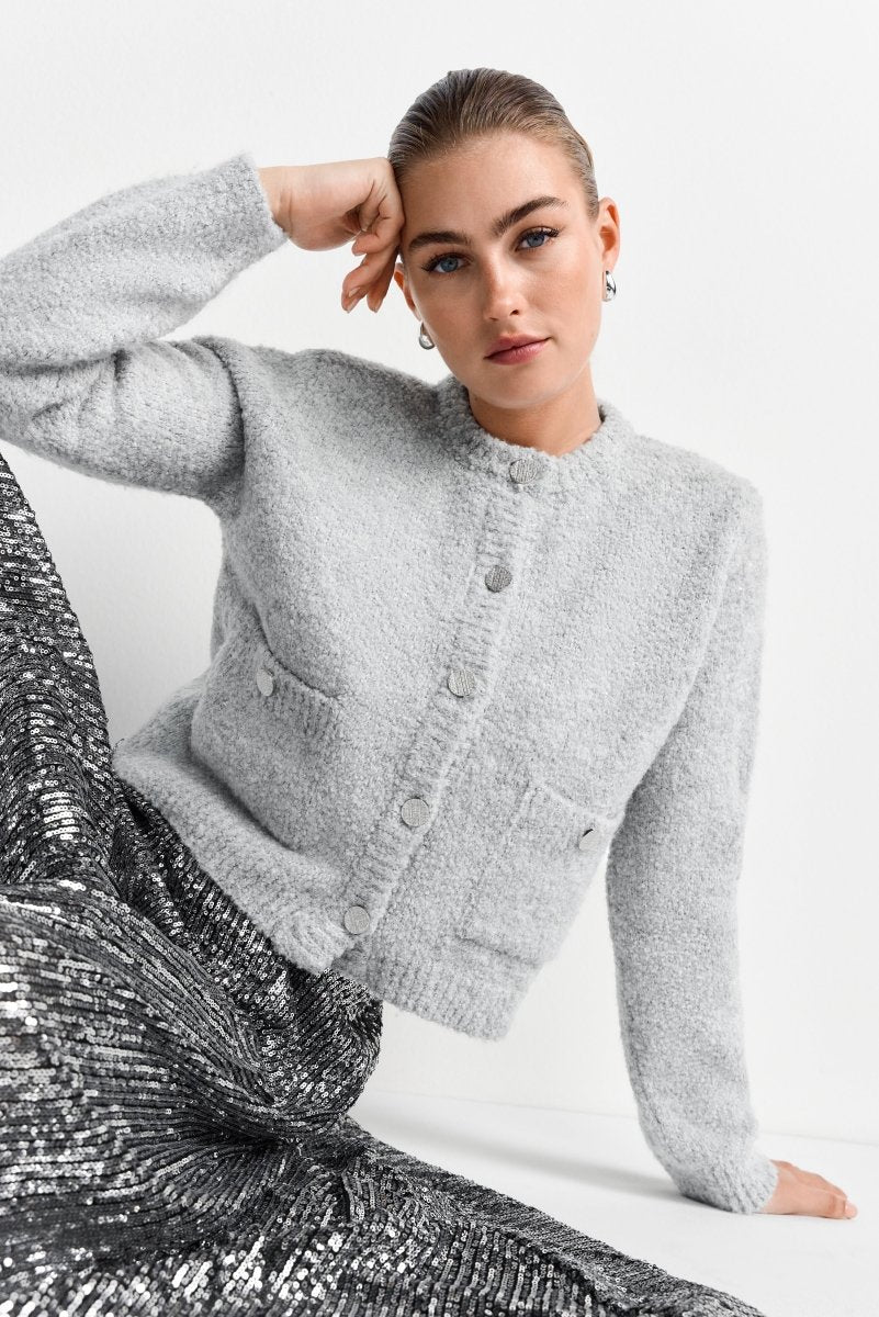 Cardigan aus Woll-Mix-Rich & Royal