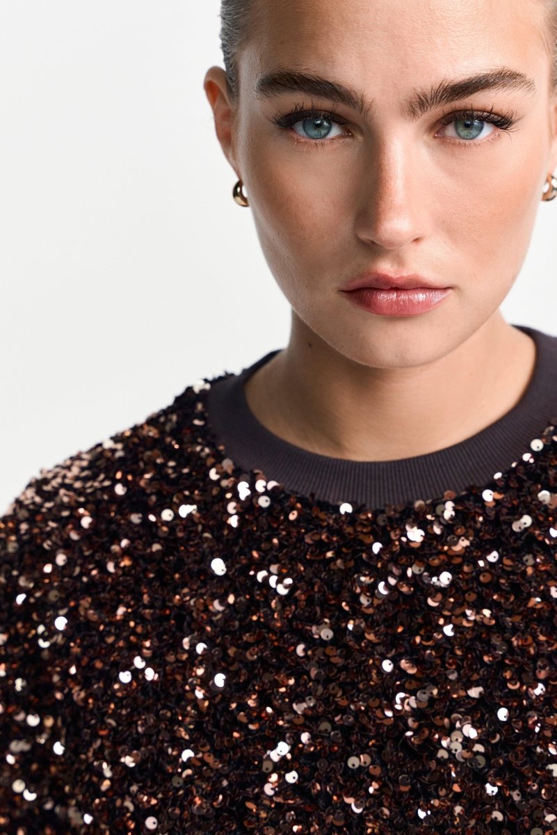 Paillettenpullover-Rich & Royal