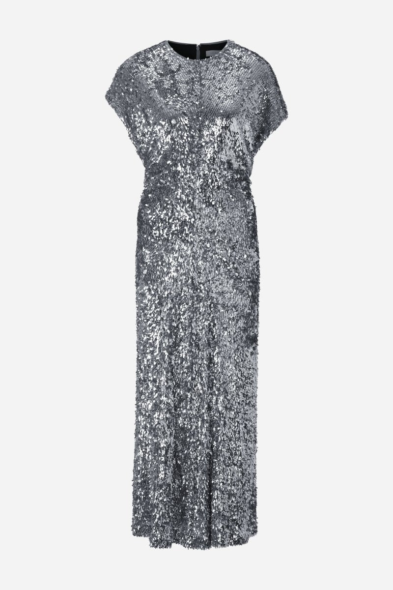 Silbernes Paillettenkleid-Rich & Royal