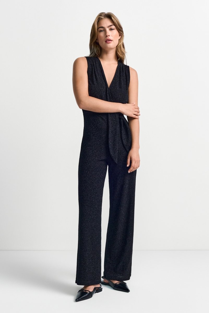 Jumpsuit mit Bindegürtel-Rich & Royal