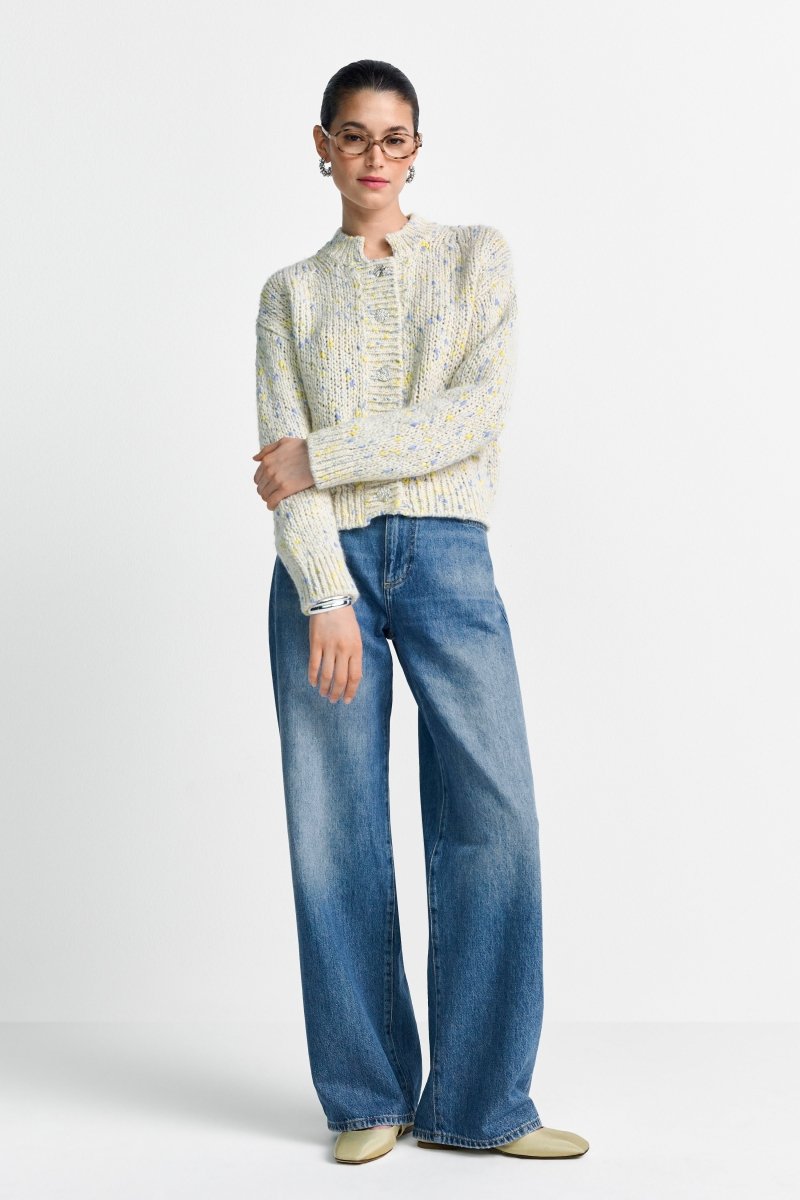 Bouclé-Cardigan mit Knöpfen-Rich & Royal