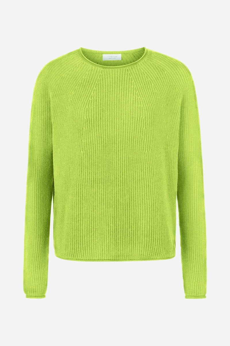 Rippstrickpullover mit Crewneck-Rich & Royal