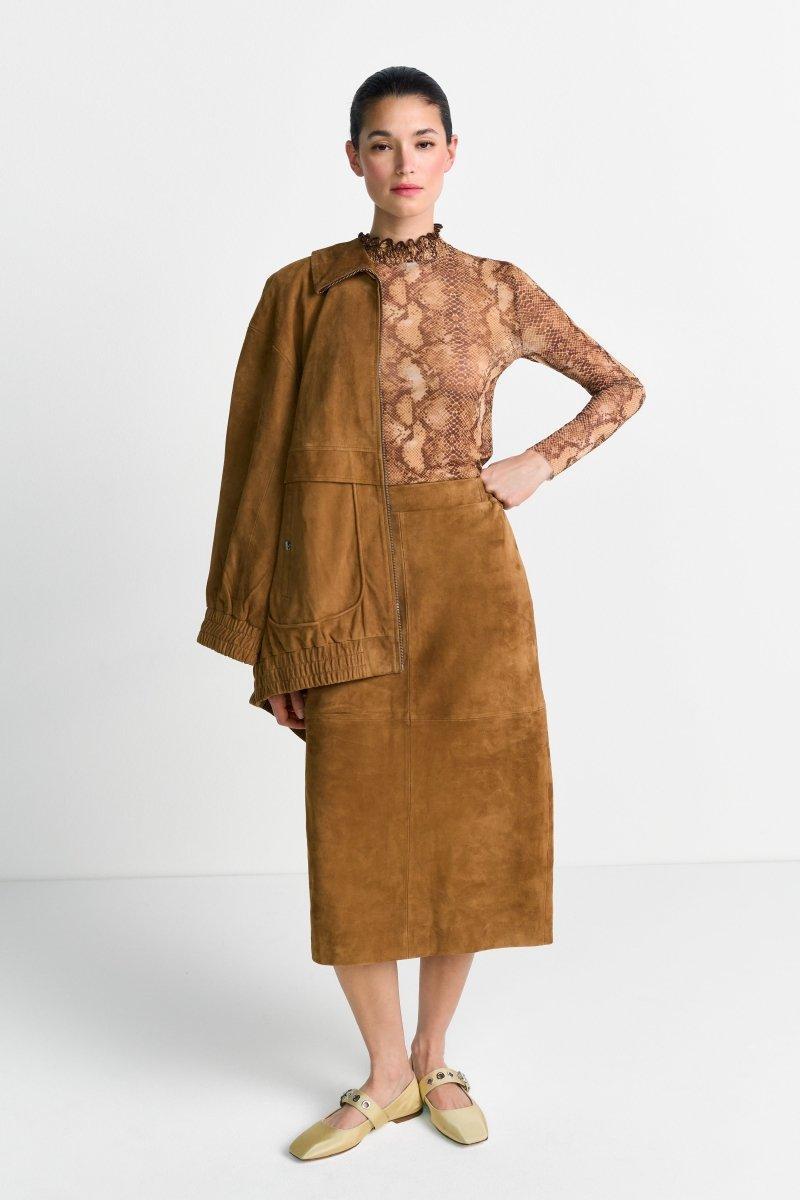 Longsleeve mit Animal-Print-Rich & Royal