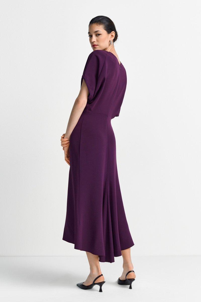 Tailliertes Midikleid mit V-Ausschnitt-Rich & Royal