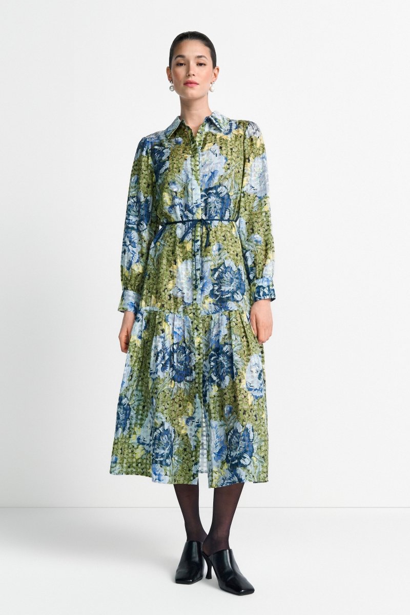 Hemdblusenkleid mit Print-Rich & Royal