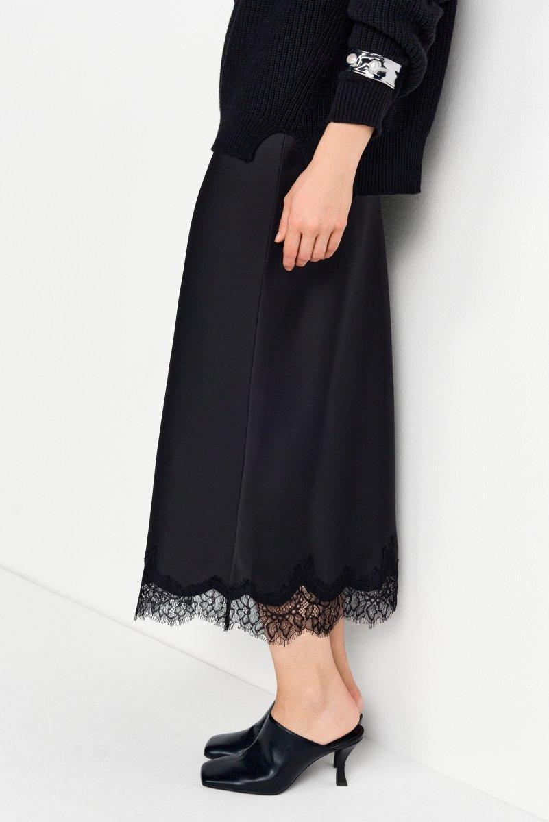 Satinrock mit Spitze-Rich & Royal