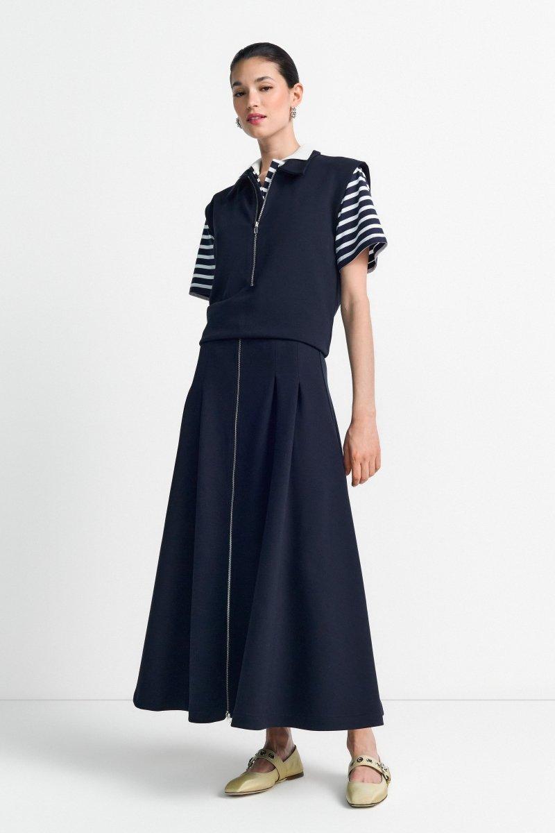 Midirock mit Reißverschluss-Rich & Royal