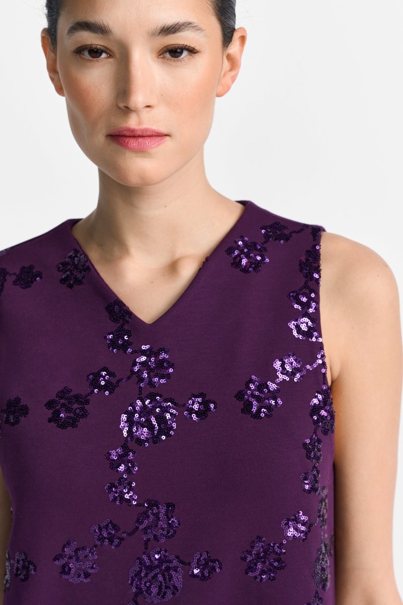 Minikleid mit Paillettenverzierung-Rich & Royal