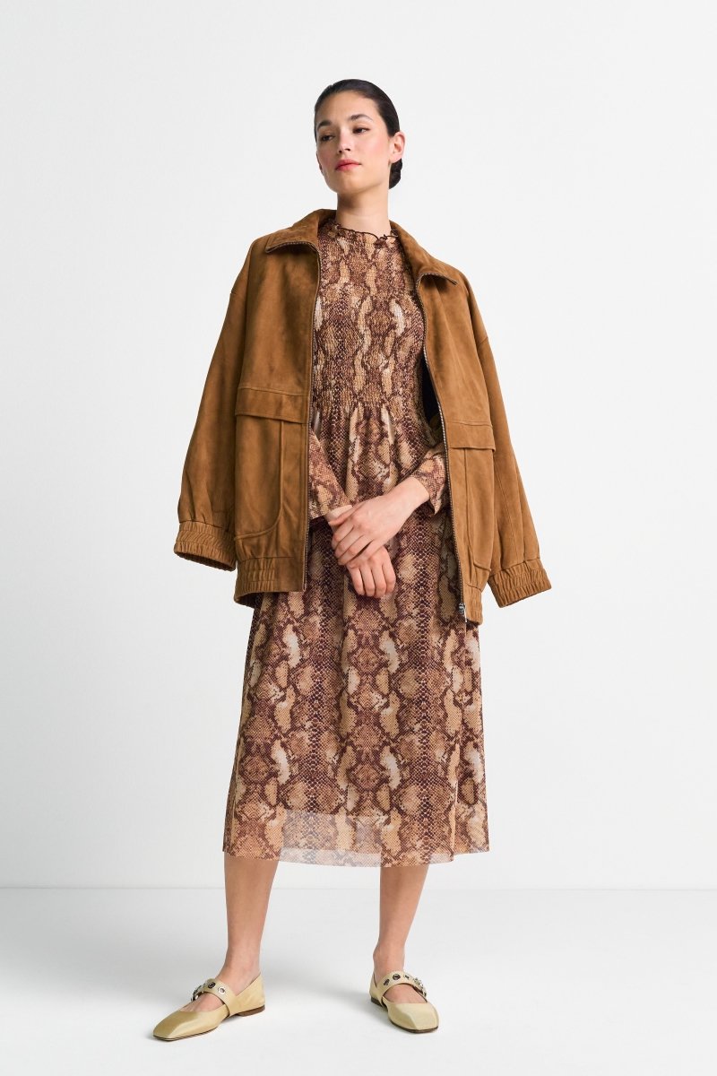 Maxikleid Python-Mesh-Rich & Royal