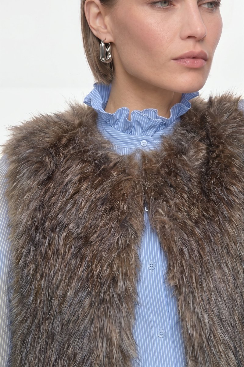 Faux-Fur-Weste-Rich & Royal